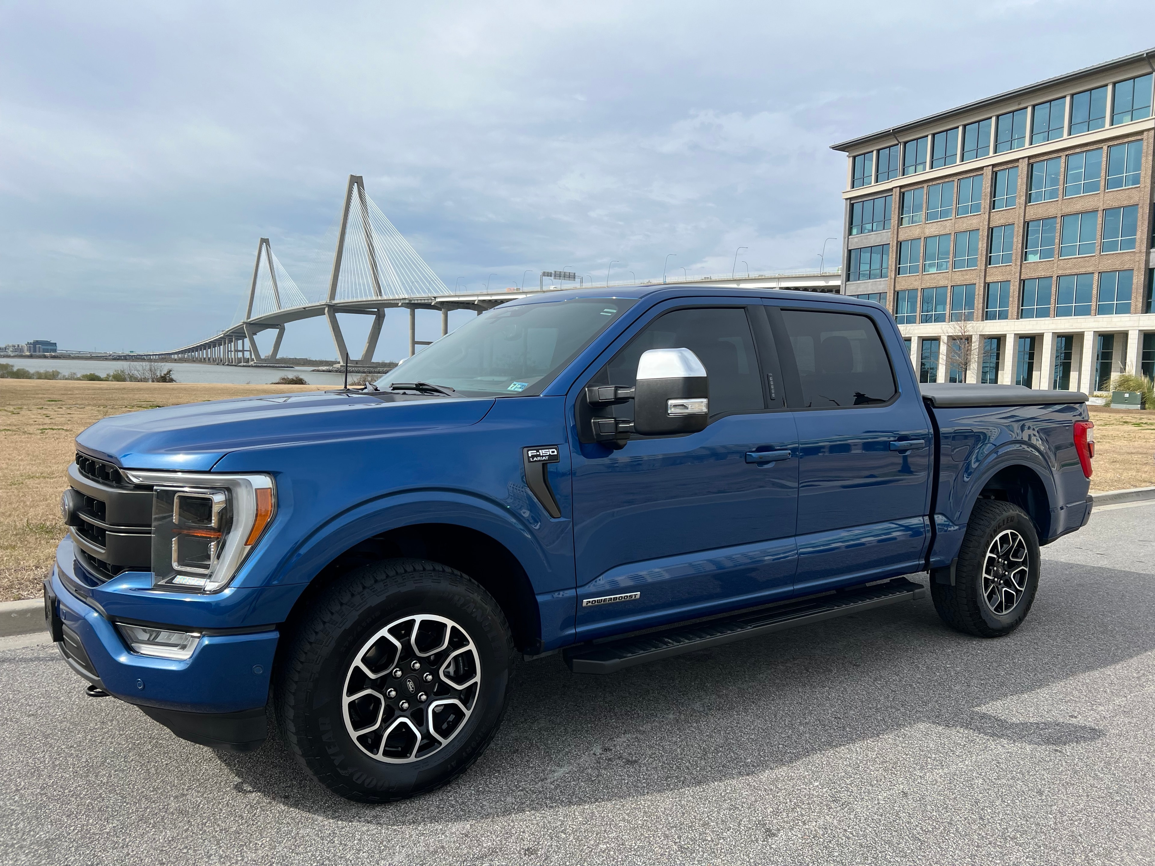 Mobile truck detailing Charleston SC — exterior detail clean paint and dressed tires by Ocean Gloss Auto Detailing