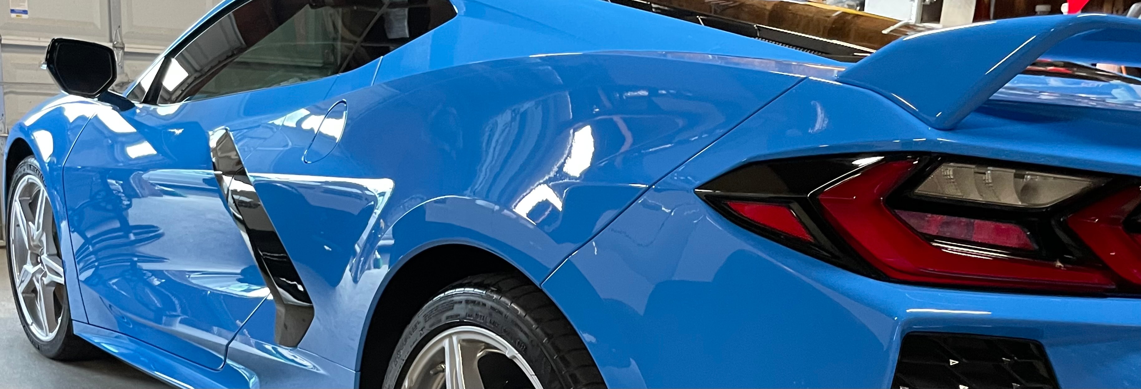 Ceramic coating Sullivan's Island SC — hydrophobic water beading on luxury coupe paint by Ocean Gloss Auto Detailing
